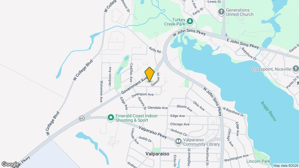 208 Spencer Pl Map and Location Details