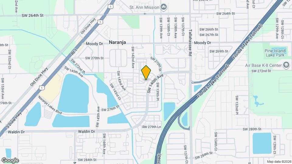 27301 SW 140th Ct Map and Location Details