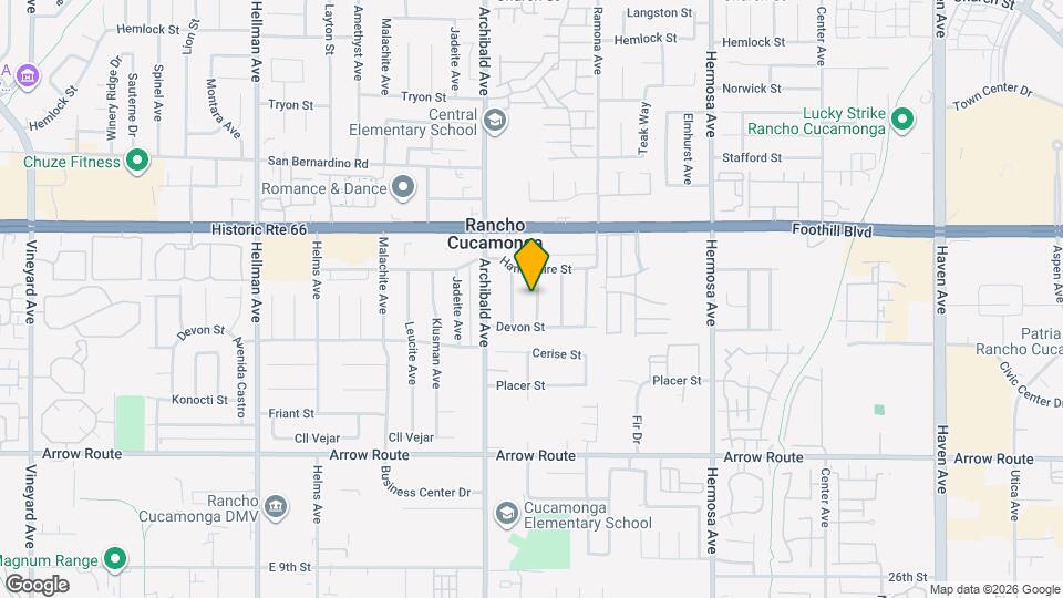 8232 Malven Ave Map and Location Details