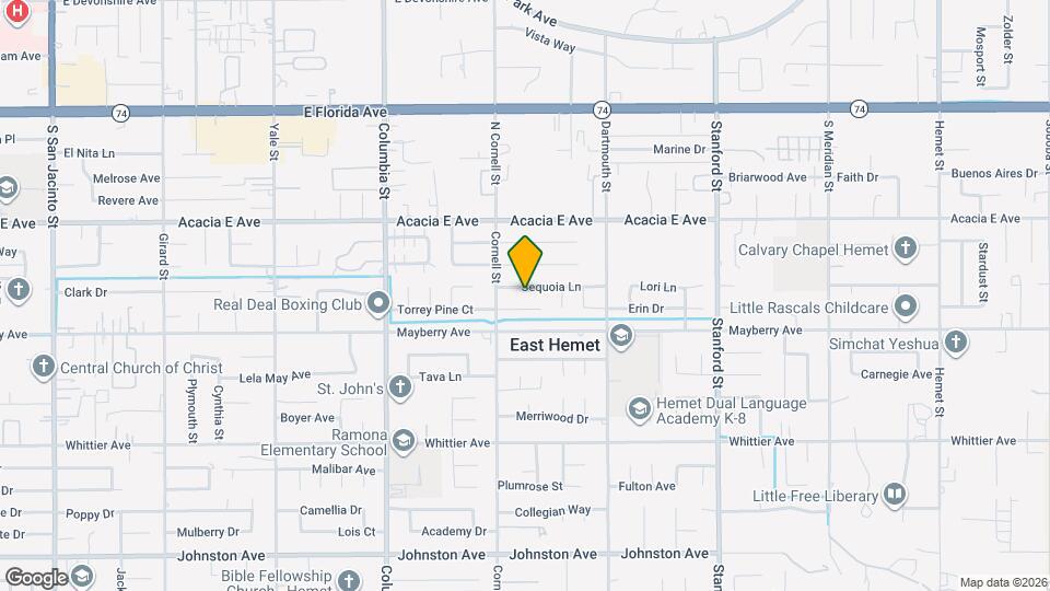 41315 Sequoia Ln Map and Location Details