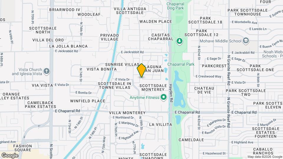 5208 N 78th Way Map and Location Details
