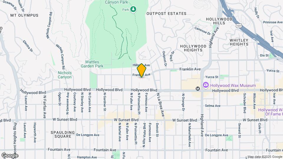 7250 Franklin Ave Mapa y Detalles de la Ubicación
