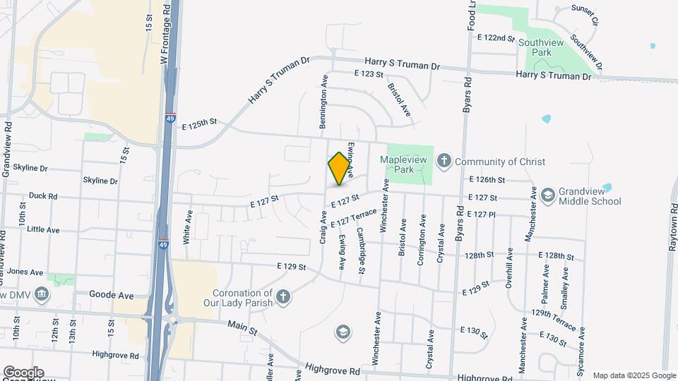 6709 E 126th St Mapa y Detalles de la Ubicación