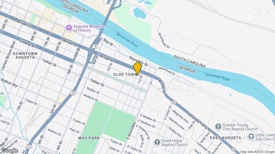 107 Ellis St Map and Location Details