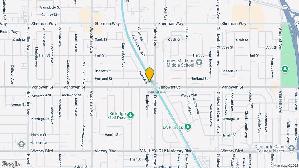 6800 Varna Ave Map and Location Details
