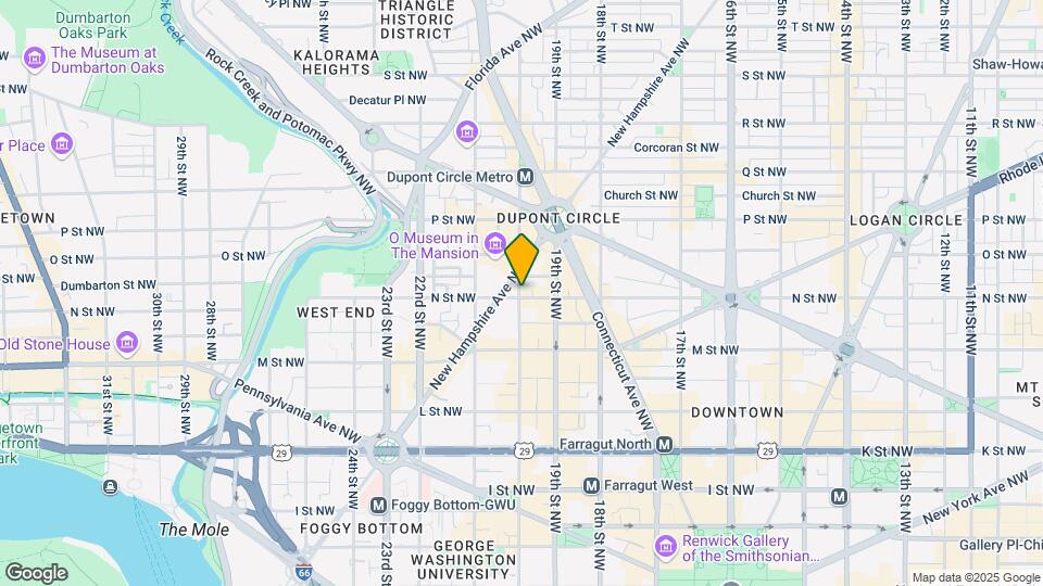 1301 20th St NW, Unit Studio#116 Map and Location Details