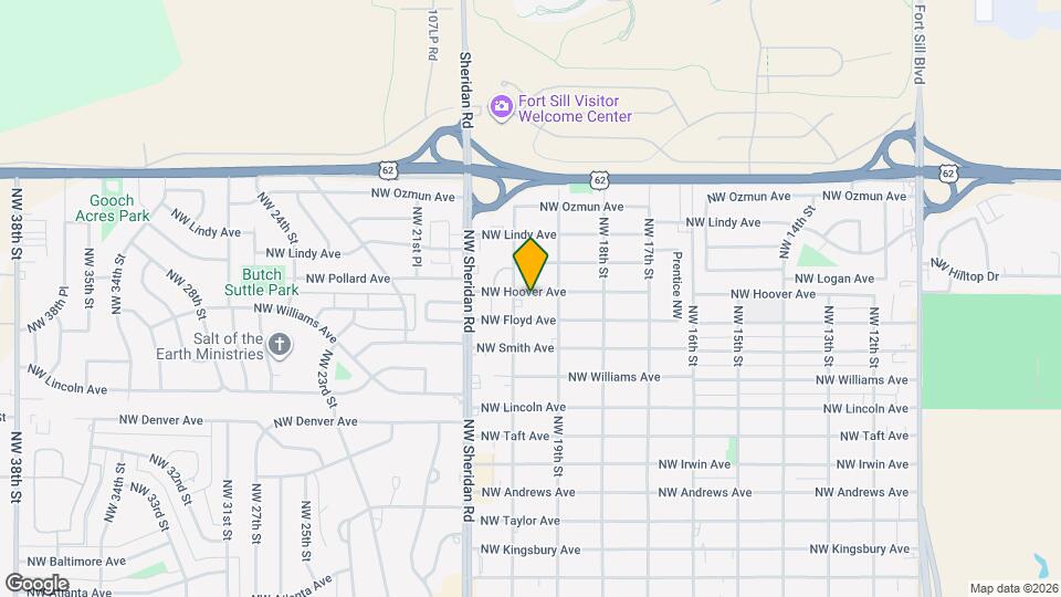 1912 NW Hoover Ave Map and Location Details