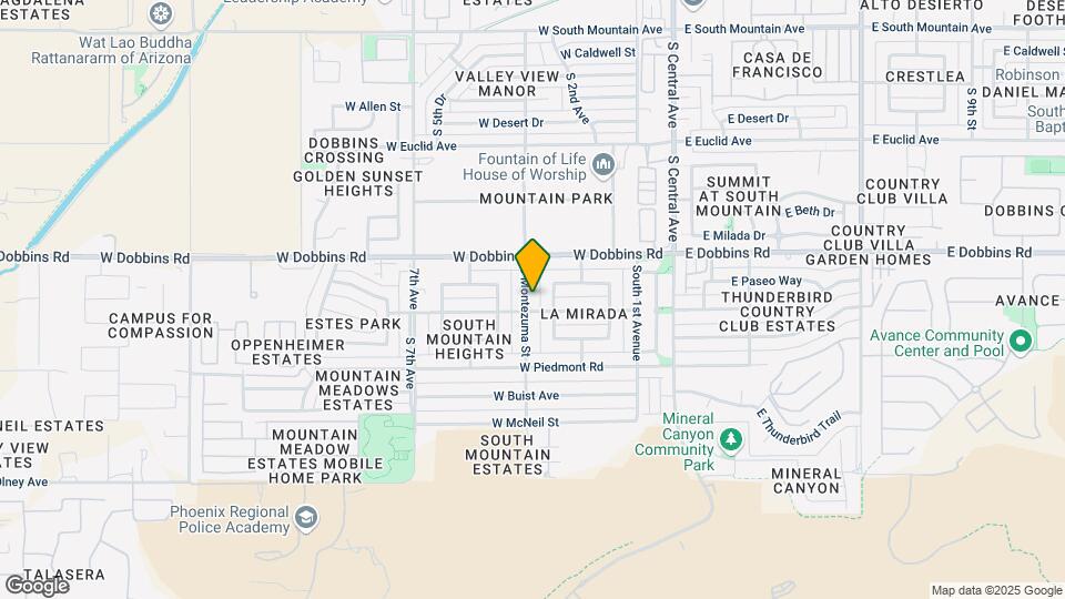 9235 S Montezuma St Map and Location Details