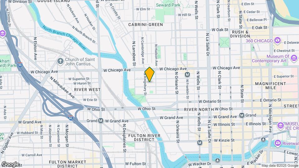 460 W Huron St Mapa y Detalles de la Ubicación