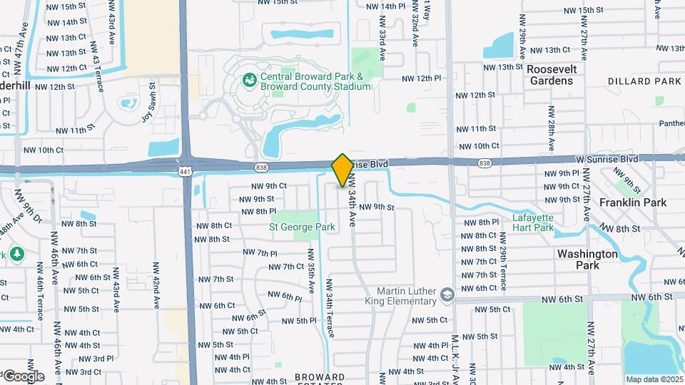 940 NW 34th Way Map and Location Details
