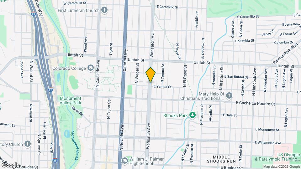 1003 N Wahsatch Ave Mapa y Detalles de la Ubicación