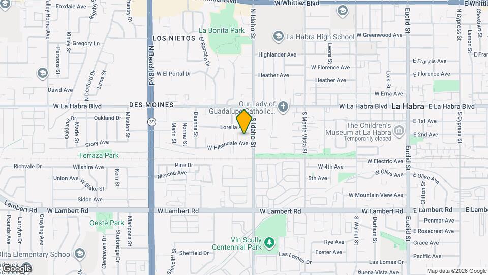 1231 W Hillandale Ave Mapa y Detalles de la Ubicación