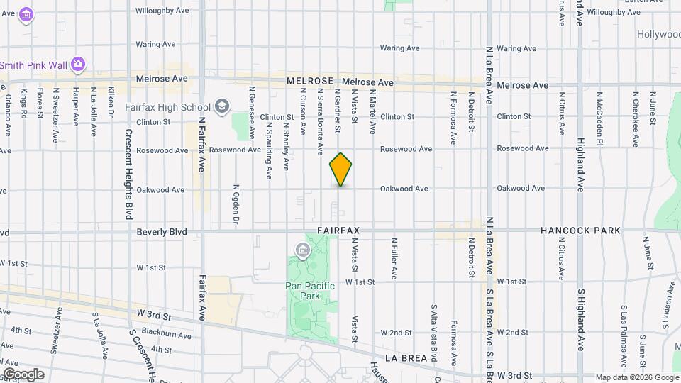 366 N Gardner St Map and Location Details