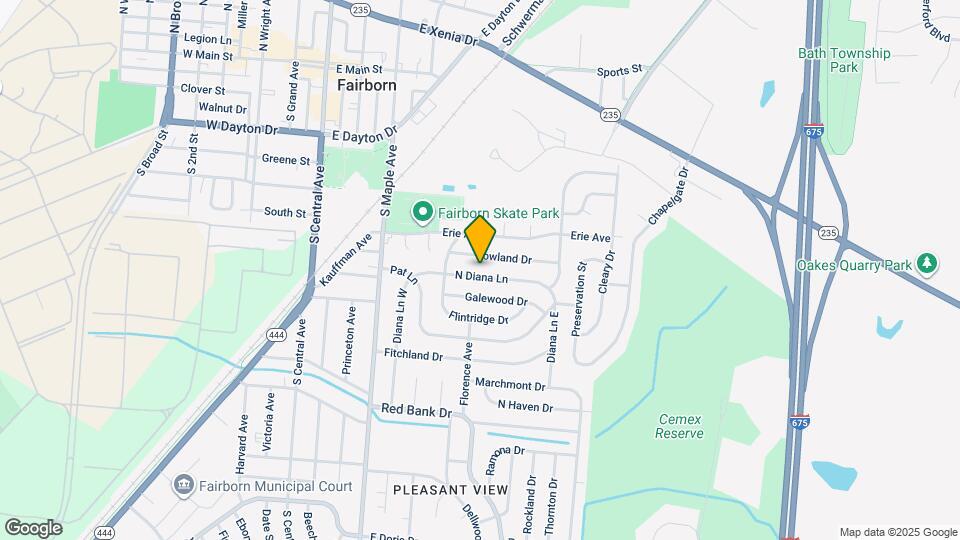 129 N Diana Ln Mapa y Detalles de la Ubicación
