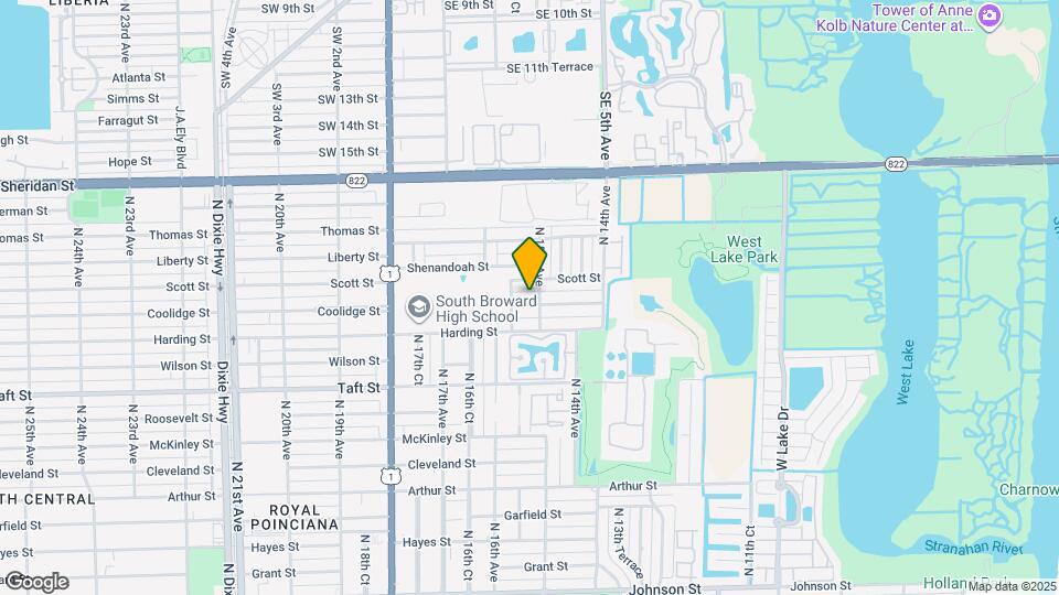 1507 Coolidge St Map and Location Details