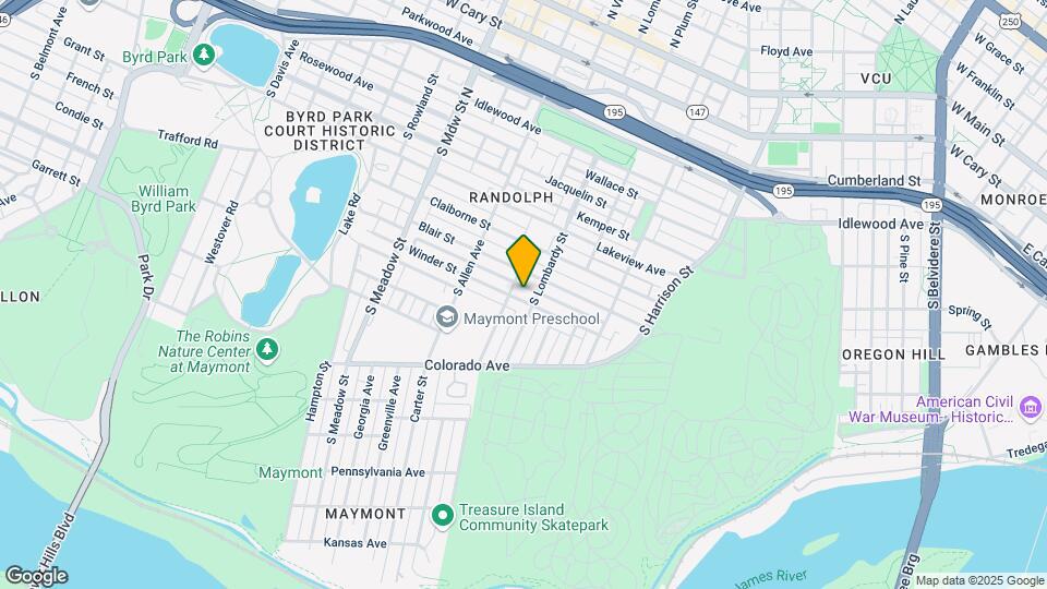 1608 Winder St Map and Location Details