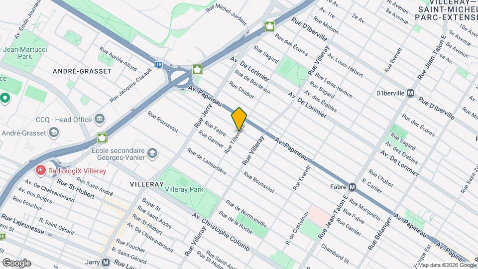 1640 Tillemont Rue Map and Location Details