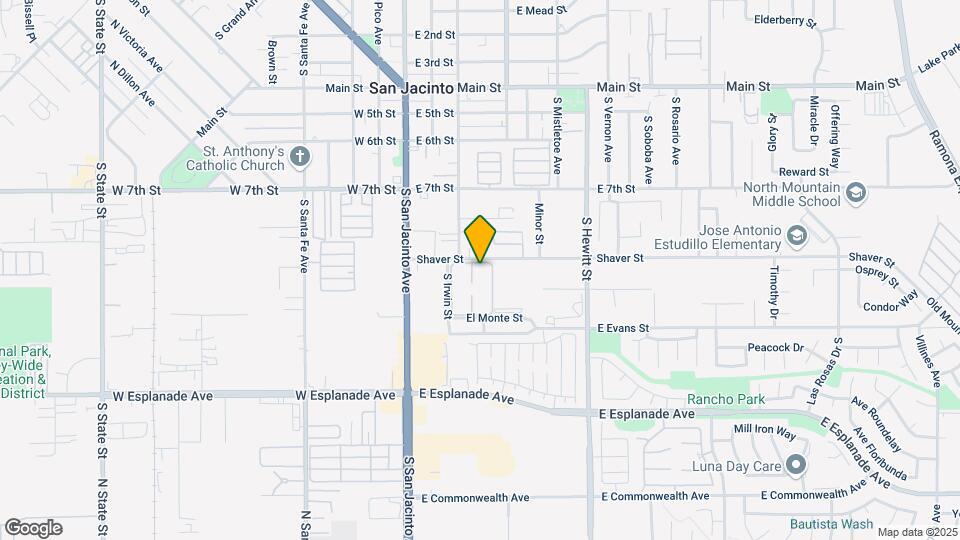 San Jacinto Garden Apartments Map and Location Details