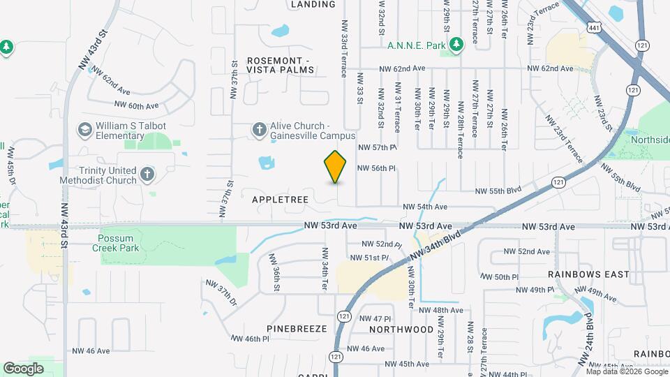 5504 NW 34th St Map and Location Details