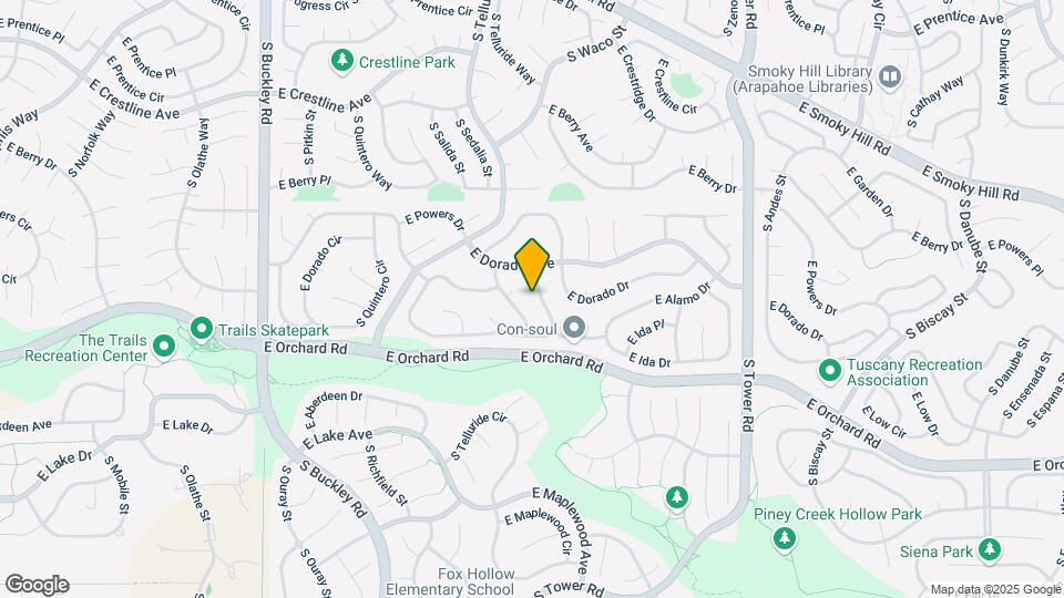 5745 S Truckee Ct Map and Location Details
