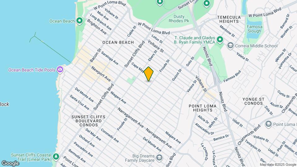 4614 Saratoga Ave Mapa y Detalles de la Ubicación