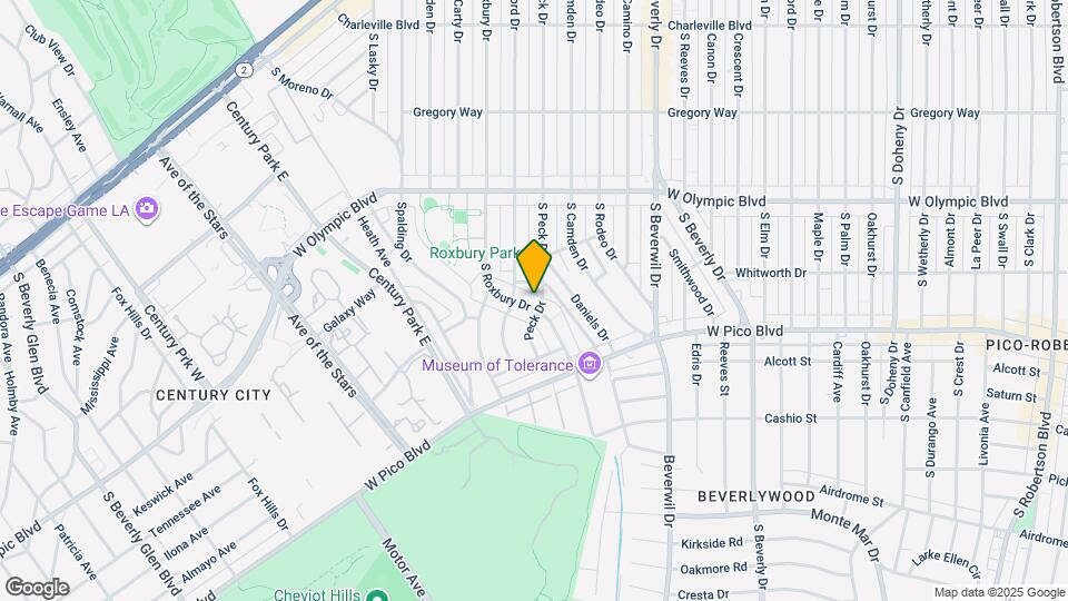 1220 S Roxbury Dr Map and Location Details