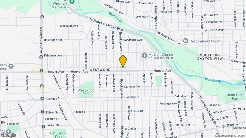 2929 Hoover Ave Mapa y Detalles de la Ubicación