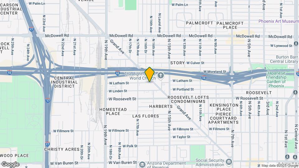 1609 W Latham St Map and Location Details