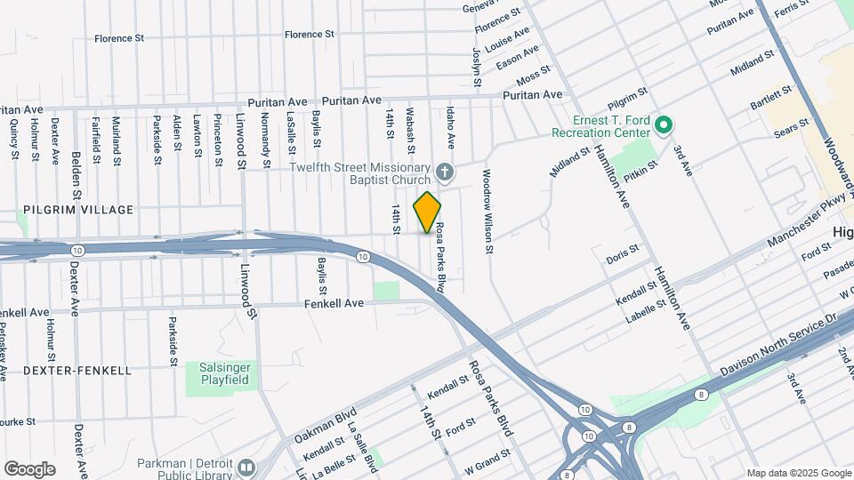15452 Wabash St Map and Location Details