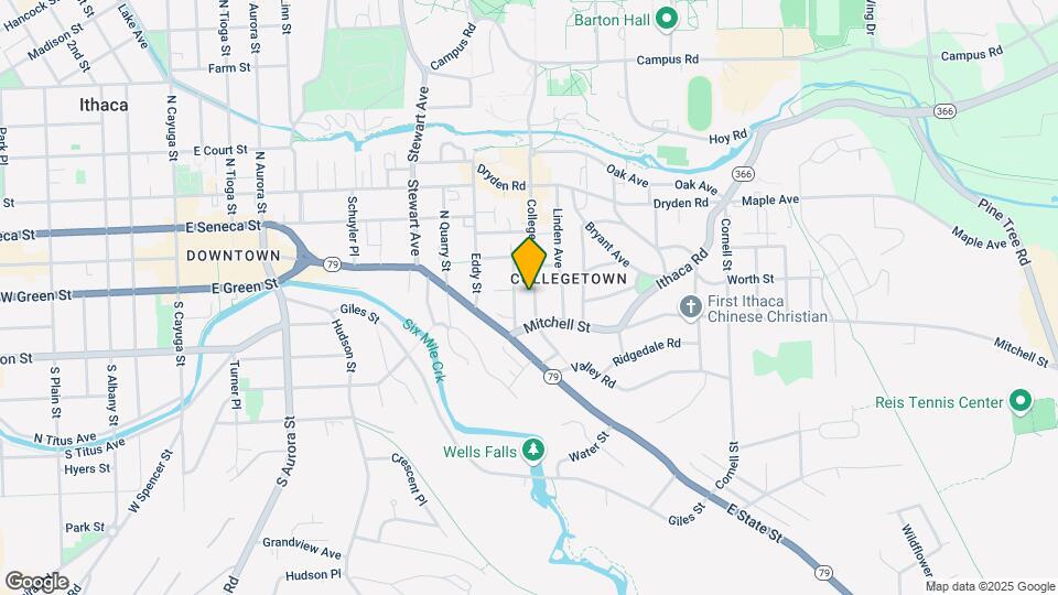 114 College Ave, Unit Apt 2 Map and Location Details