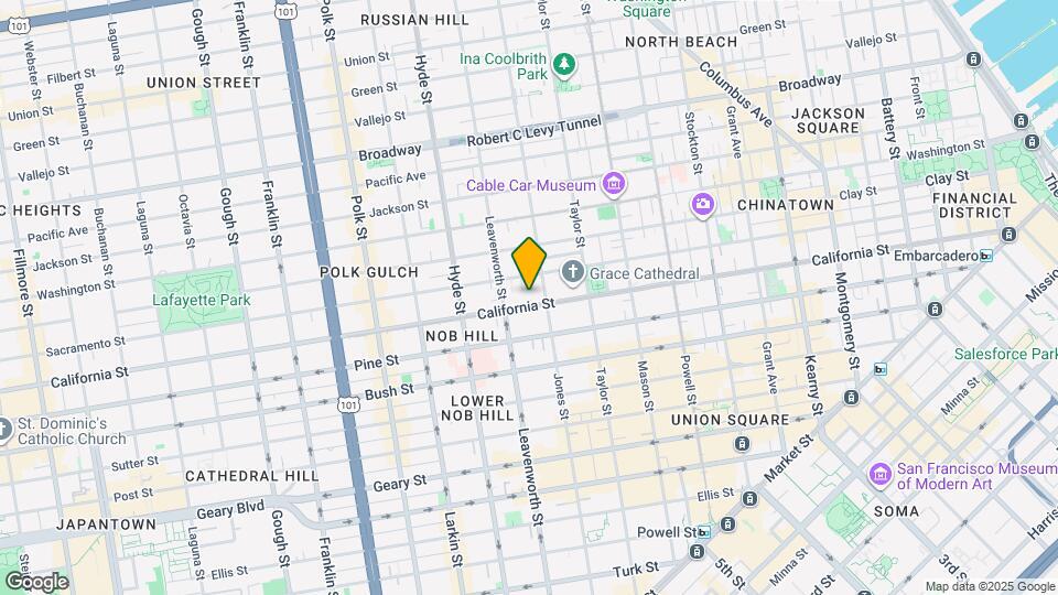 1240 California St Map and Location Details