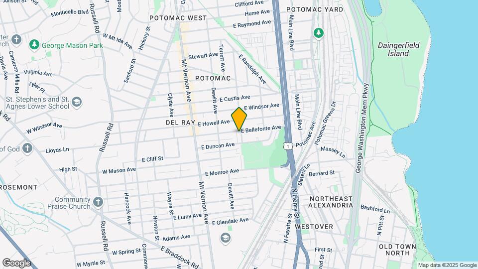 1818 Leslie Ave Map and Location Details