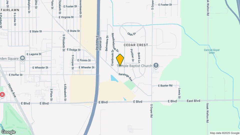 1616 Meadowbrook Dr Map and Location Details