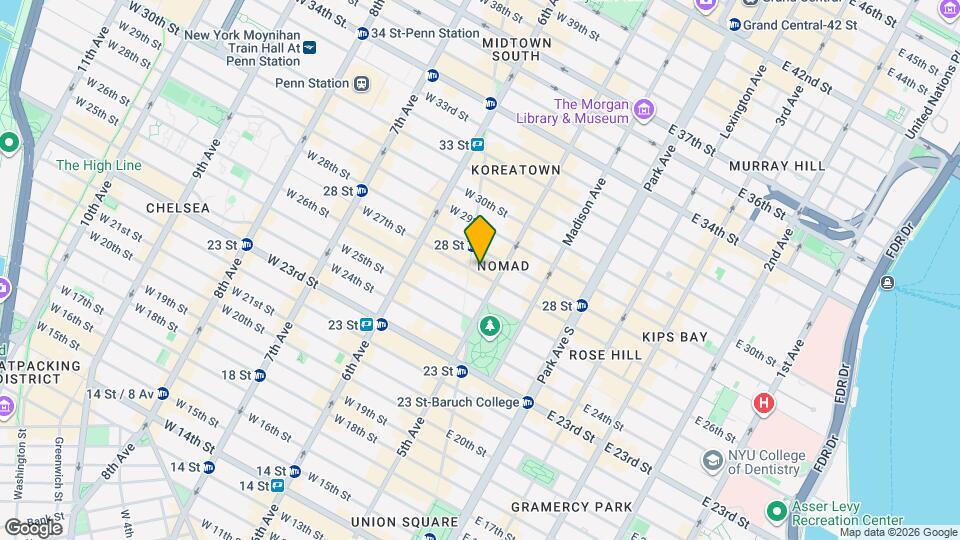 17 W 27th St Mapa y Detalles de la Ubicación