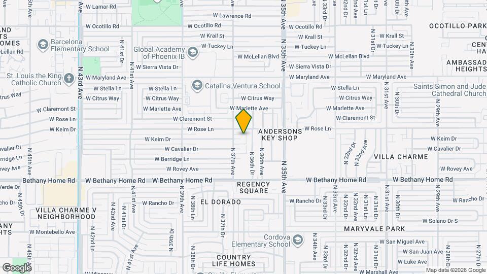 3636 W Keim Dr Map and Location Details