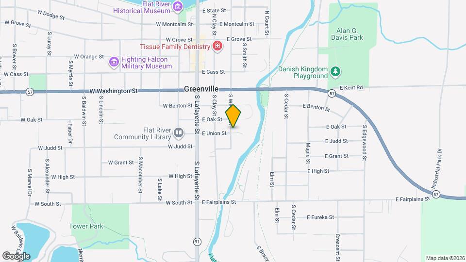 614 S Webster St Map and Location Details