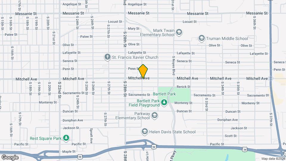 2902 Mitchell Ave Map and Location Details