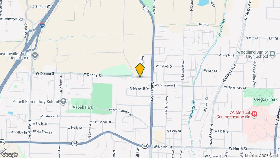 1219 W Deane St Map and Location Details