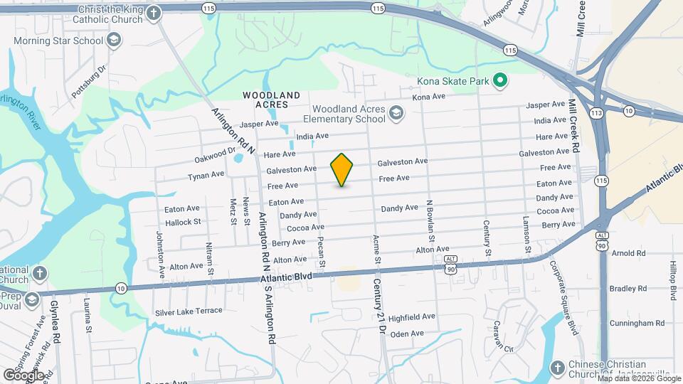 7915 Eaton Ave Map and Location Details