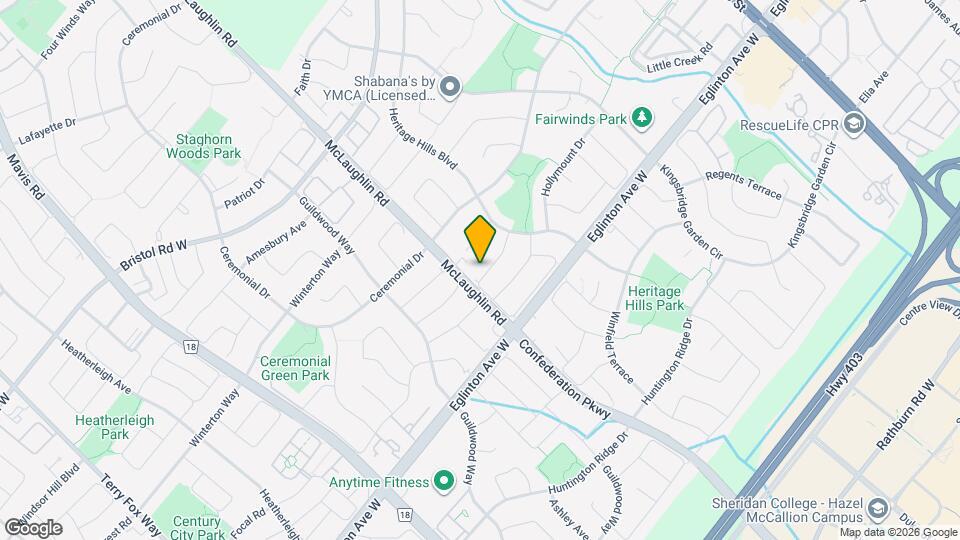 429 Silverthorne Crescent Map and Location Details