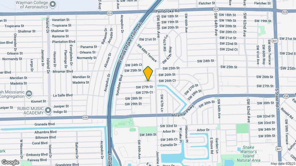 6840 SW 26th Ct Map and Location Details