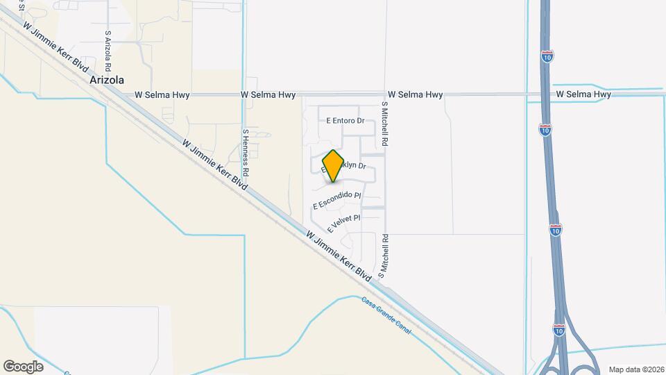 2027 E Wetleaf Pl Map and Location Details