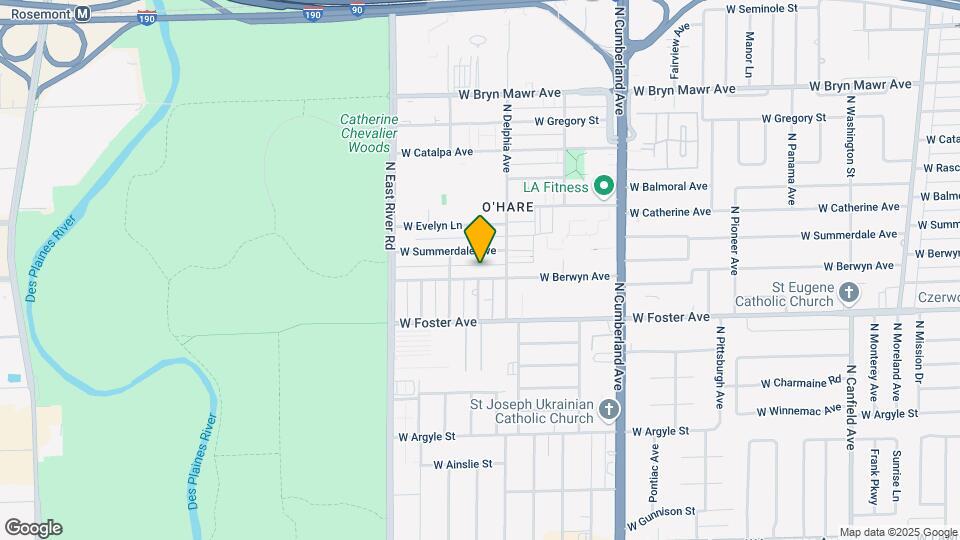8626 W Berwyn Ave Map and Location Details