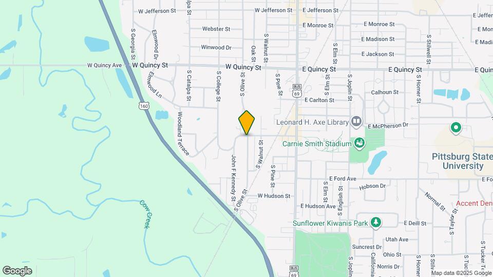 1716 S Olive St Map and Location Details