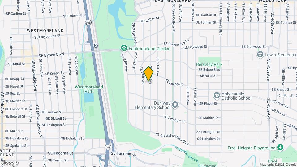 7407 SE 30th Ave Map and Location Details