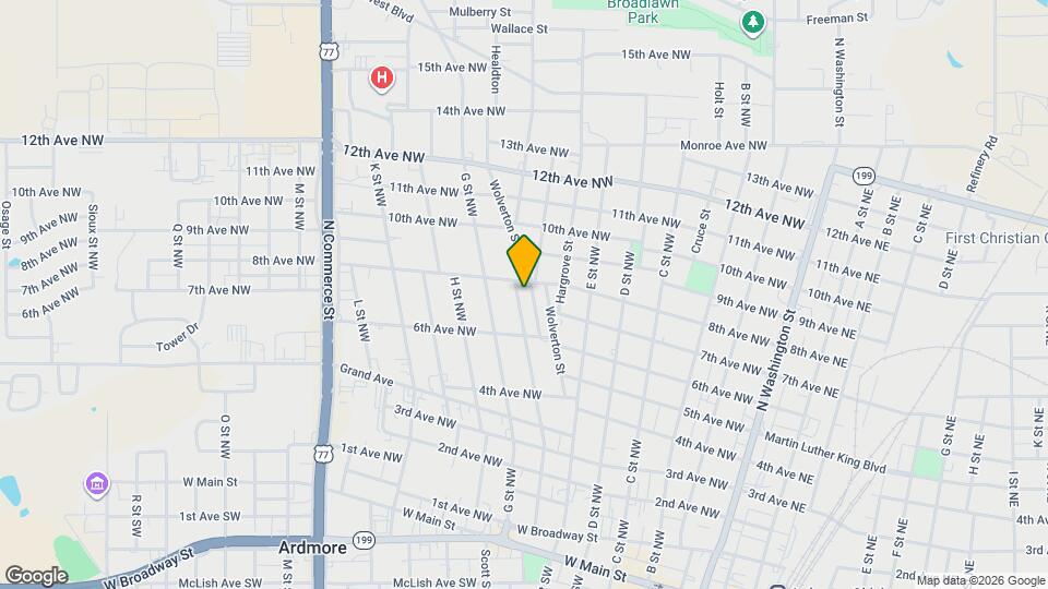 710 F St NW Map and Location Details