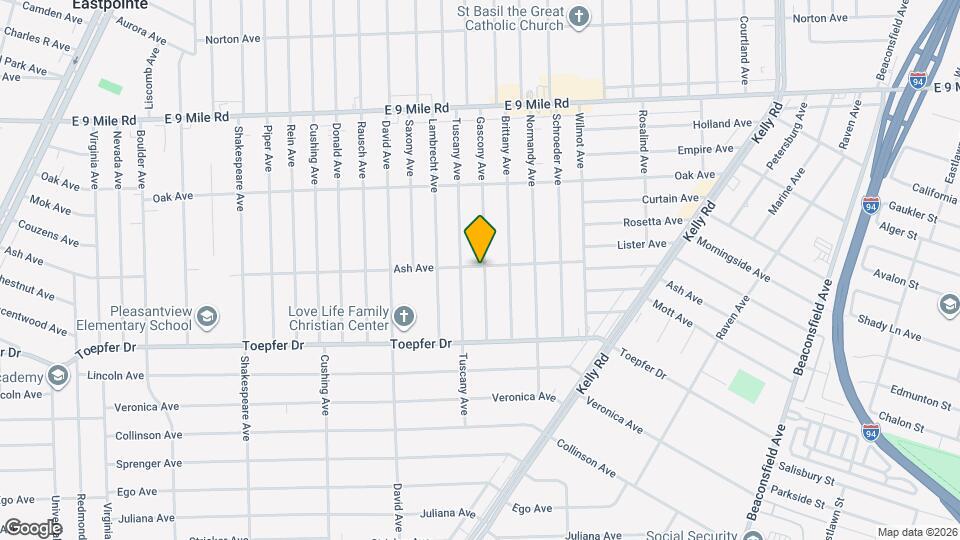 21859 Gascony Ave Map and Location Details