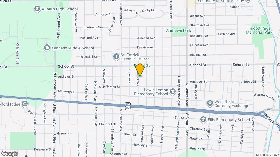 2222 Andrews St Map and Location Details