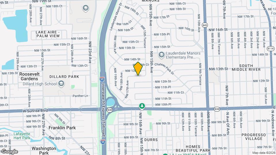 1606 NW 12th Ct Map and Location Details