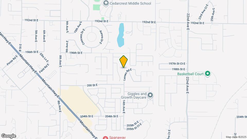 19716 14th Avenue Ct E Map and Location Details